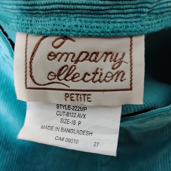 Vintage Company Collection Corduroy Skirt 16P Midi Circle Preppy Academia Fall - Picture 5 of 6